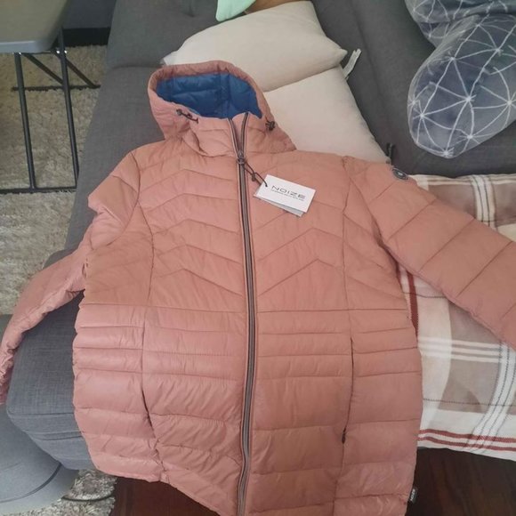 Noize Eden Dusty Pink Puffer Jacket - Picture 5 of 6